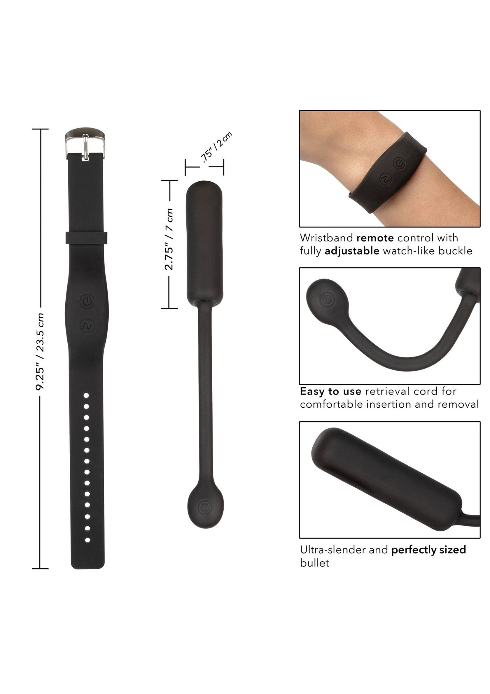 CalExotics Wristband Remote Petite Bullet BLACK - 6