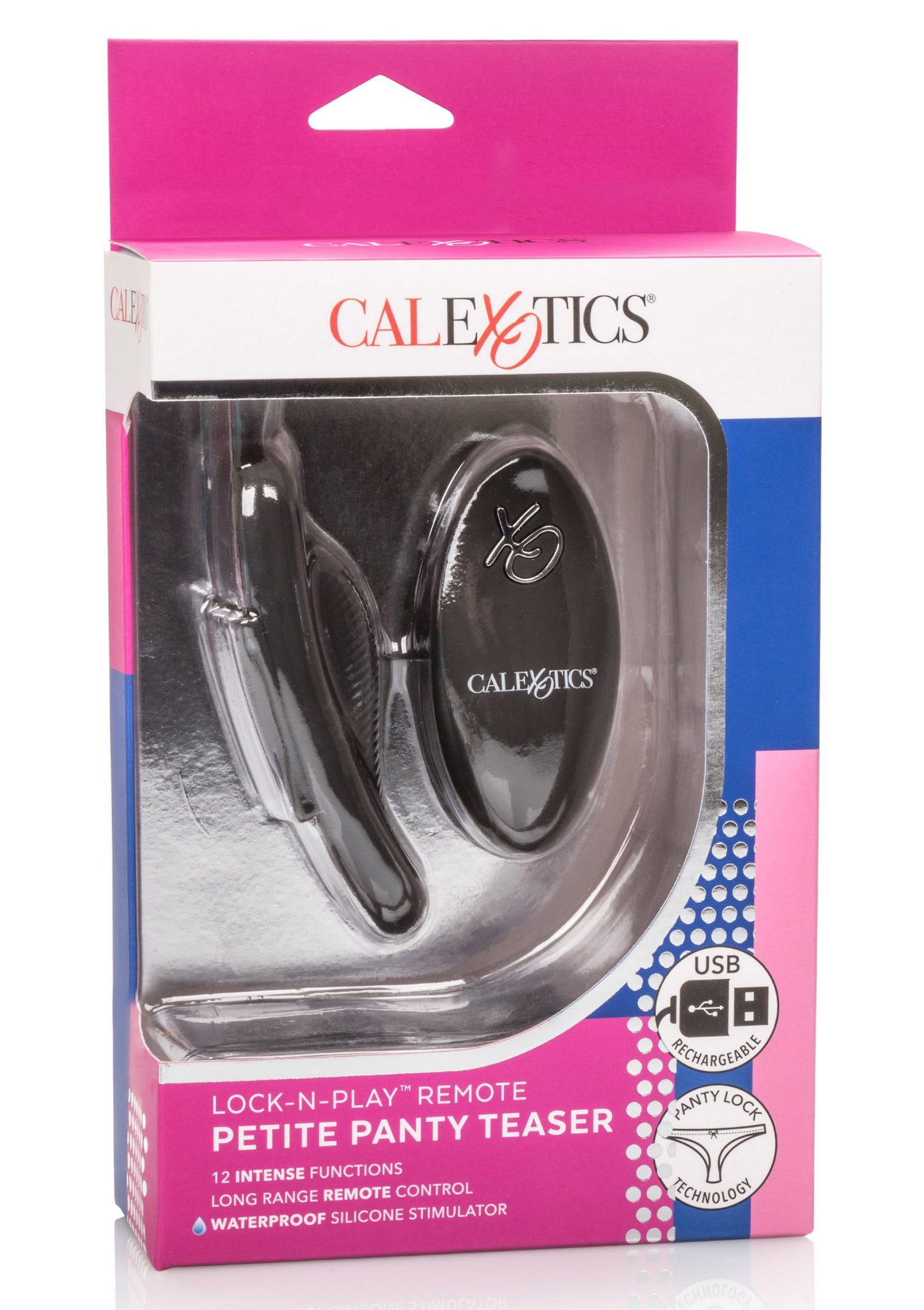 CalExotics Lock-N-Play Remote Petite Panty Teaser BLACK - 2