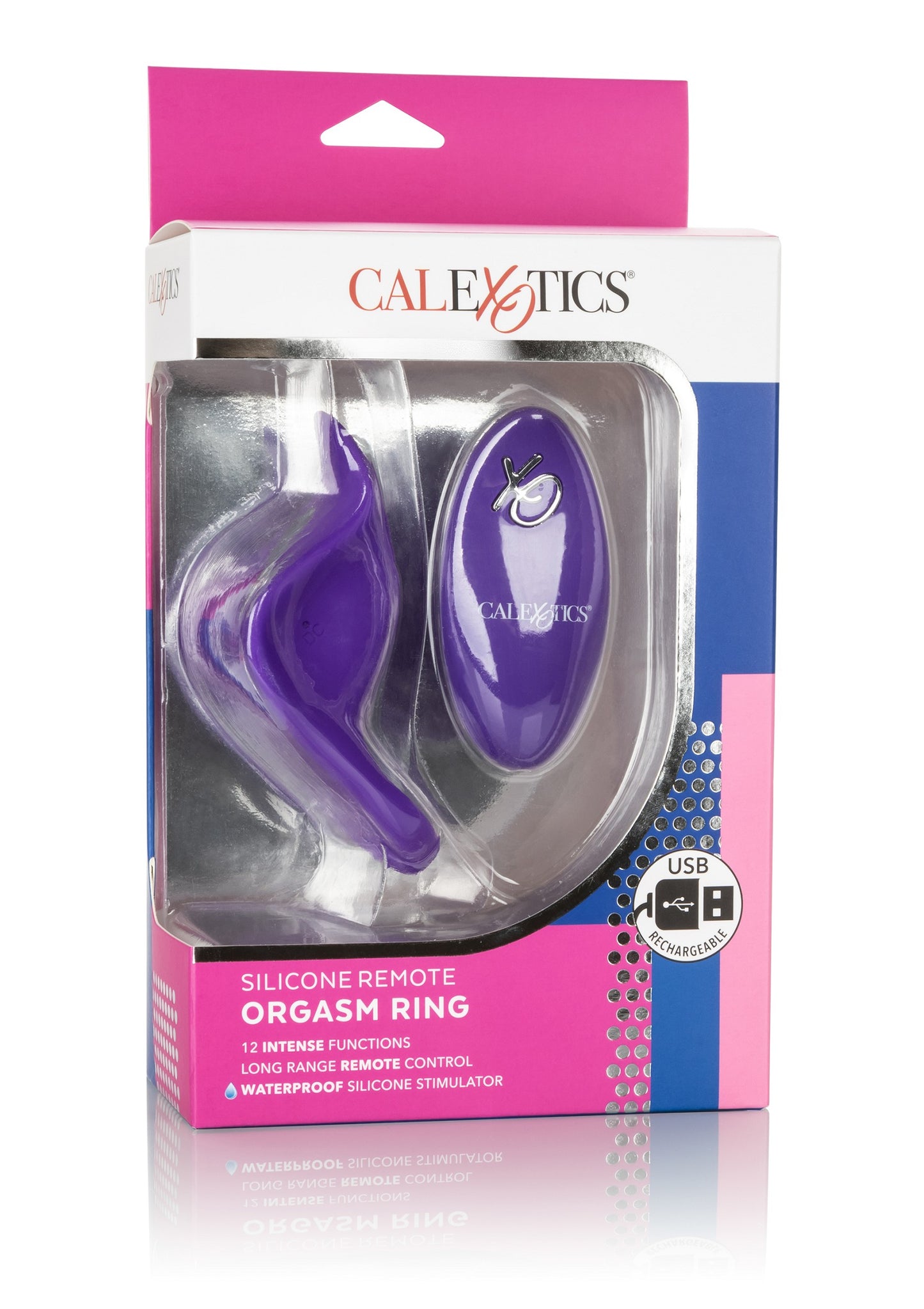 CalExotics Silicone Remote Orgasm Ring PURPLE - 0