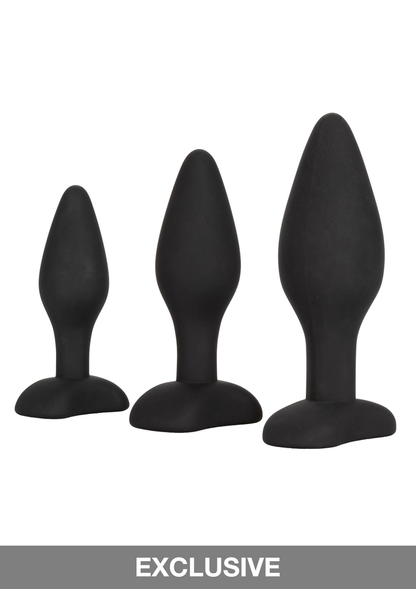 CalExotics Silicone Anal Exerciser Kit BLACK - 4