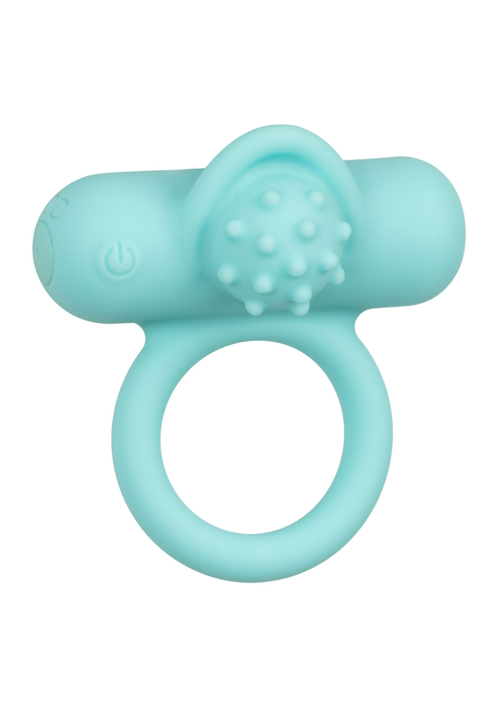 CalExotics Silicone Rechargeable Nubby Lover’s Delight AQUA - 0