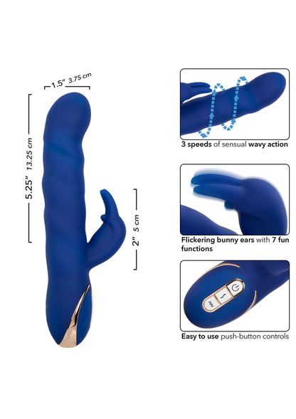 CalExotics Jack Rabbit Signature Wave Motion Rabbit BLUE - 3