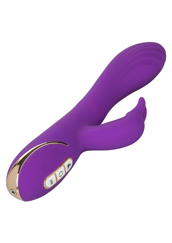 CalExotics Jack Rabbit Signature Heated Silicone Rotating 'G' Rabbit PURPLE - 6