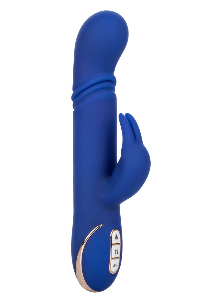 CalExotics Jack Rabbit Signature Heated Silicone Thrusting 'G' Rabbit BLUE - 0