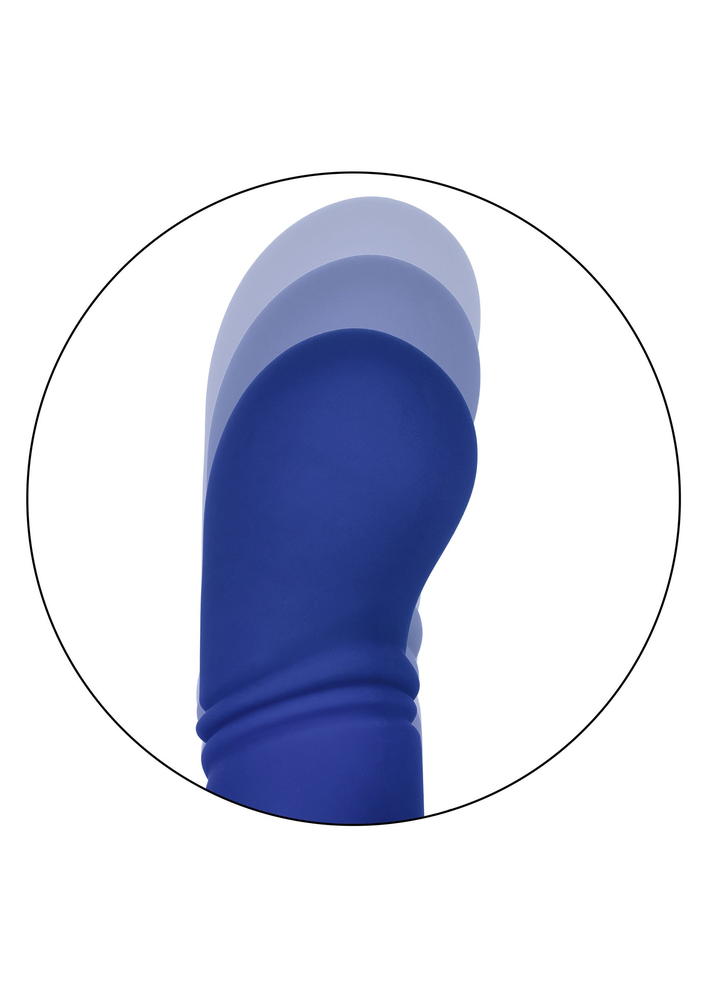 CalExotics Jack Rabbit Signature Heated Silicone Thrusting 'G' Rabbit BLUE - 8