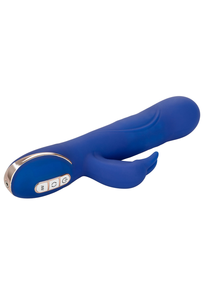 CalExotics Jack Rabbit Signature Silicone Rotating Beaded Rabbit BLUE - 10