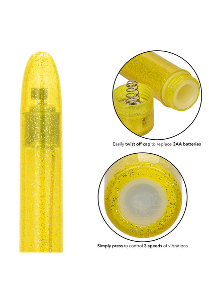 CalExotics Sparkle Slim Vibe YELLOW - 5