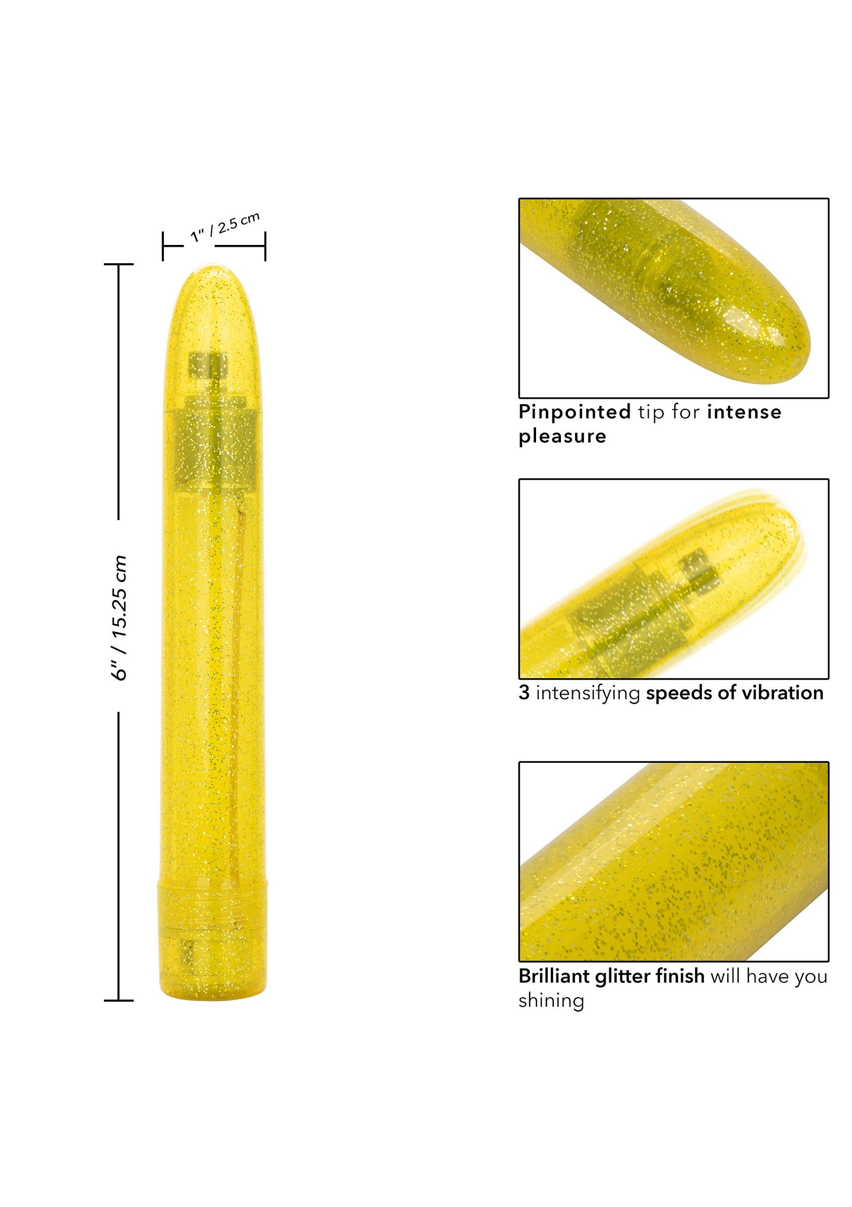 CalExotics Sparkle Slim Vibe YELLOW - 1