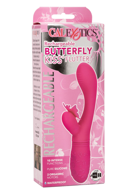 CalExotics Rechargeable Butterfly Kiss Flutter - Rosa