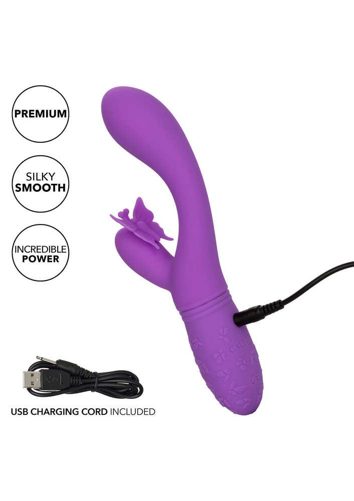 CalExotics Rechargeable Butterfly Kiss Flutter PURPLE - 11