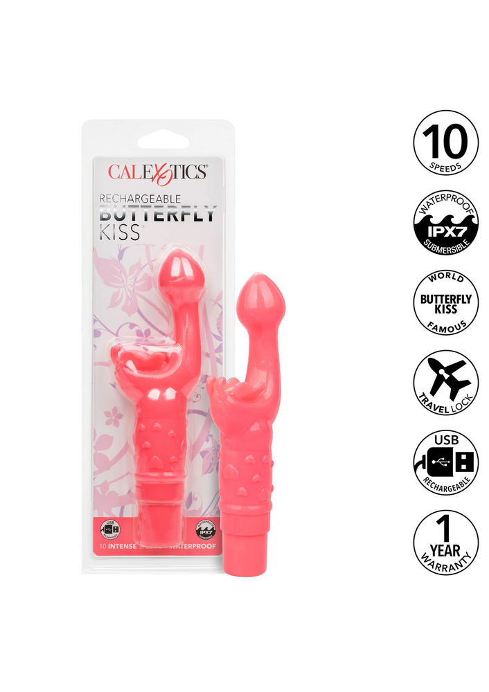 CalExotics Rechargeable Butterfly Kiss PINK - 5