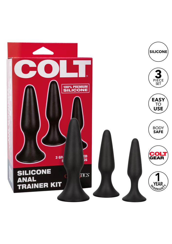 CalExotics COLT Silicone Anal Trainer Kit BLACK - 2