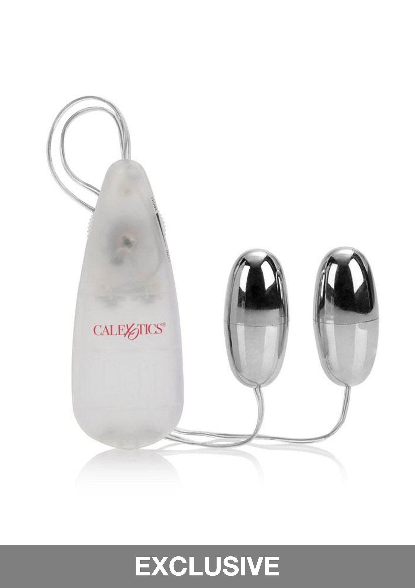 CalExotics Pocket Exotics Vibrating Double Silver Bullets SILVER - 2