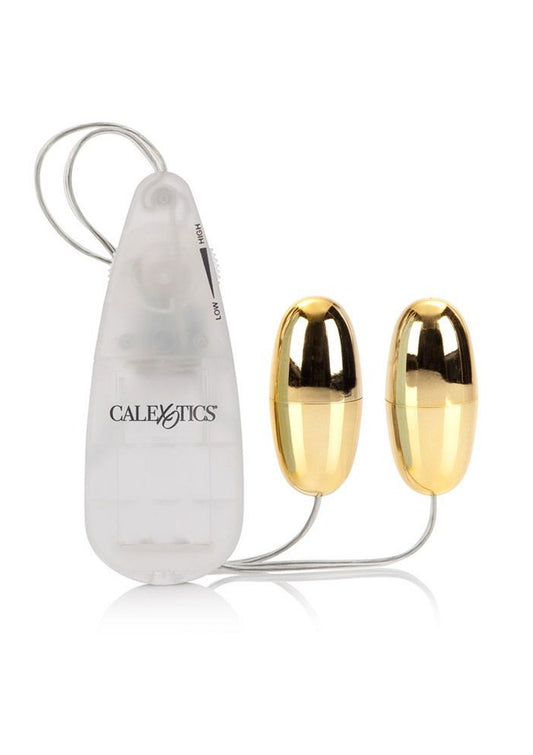 CalExotics Pocket Exotics Vibrating Double Silver Bullets - Gold