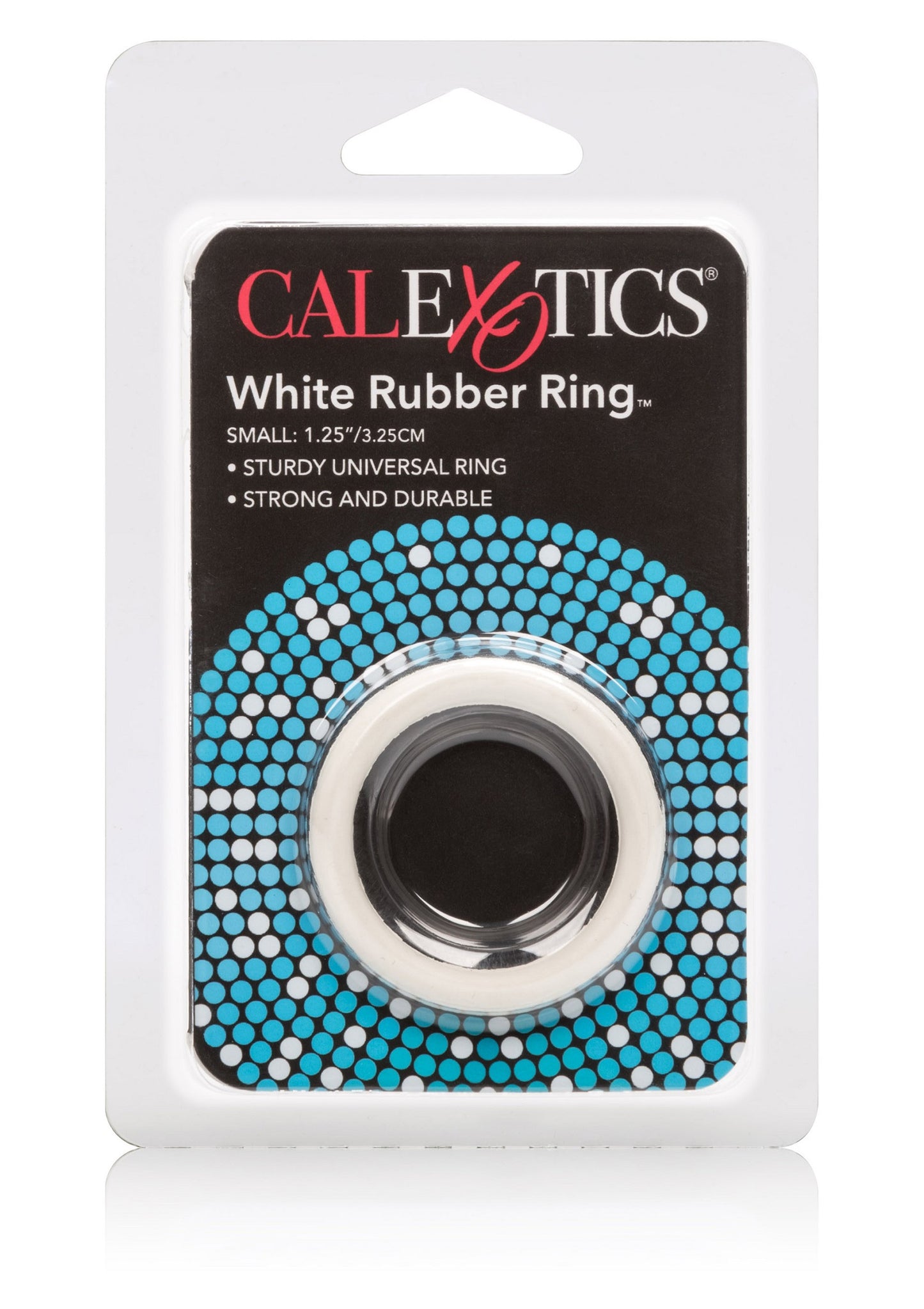 CalExotics Black Rubber Ring - Small WHITE - 1