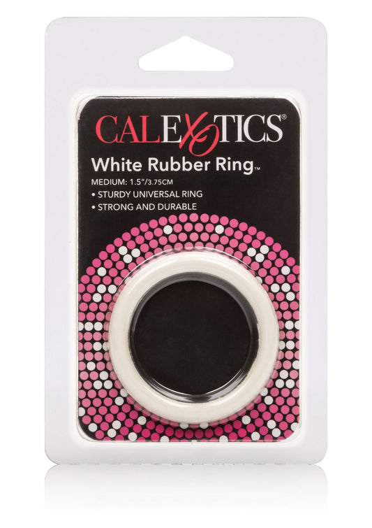 CalExotics Black Rubber Ring - Medium - Weiß