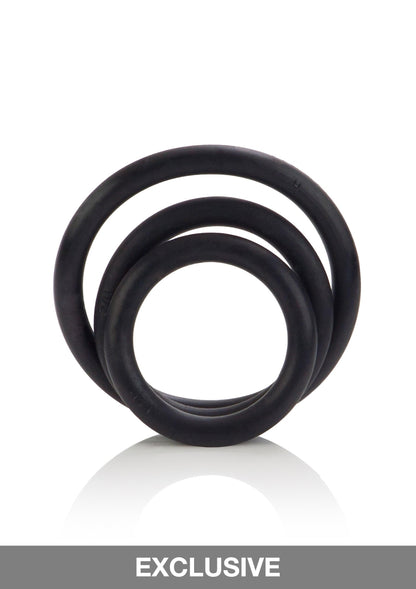 CalExotics Black Rubber Ring - 3 Piece Set BLACK - 1