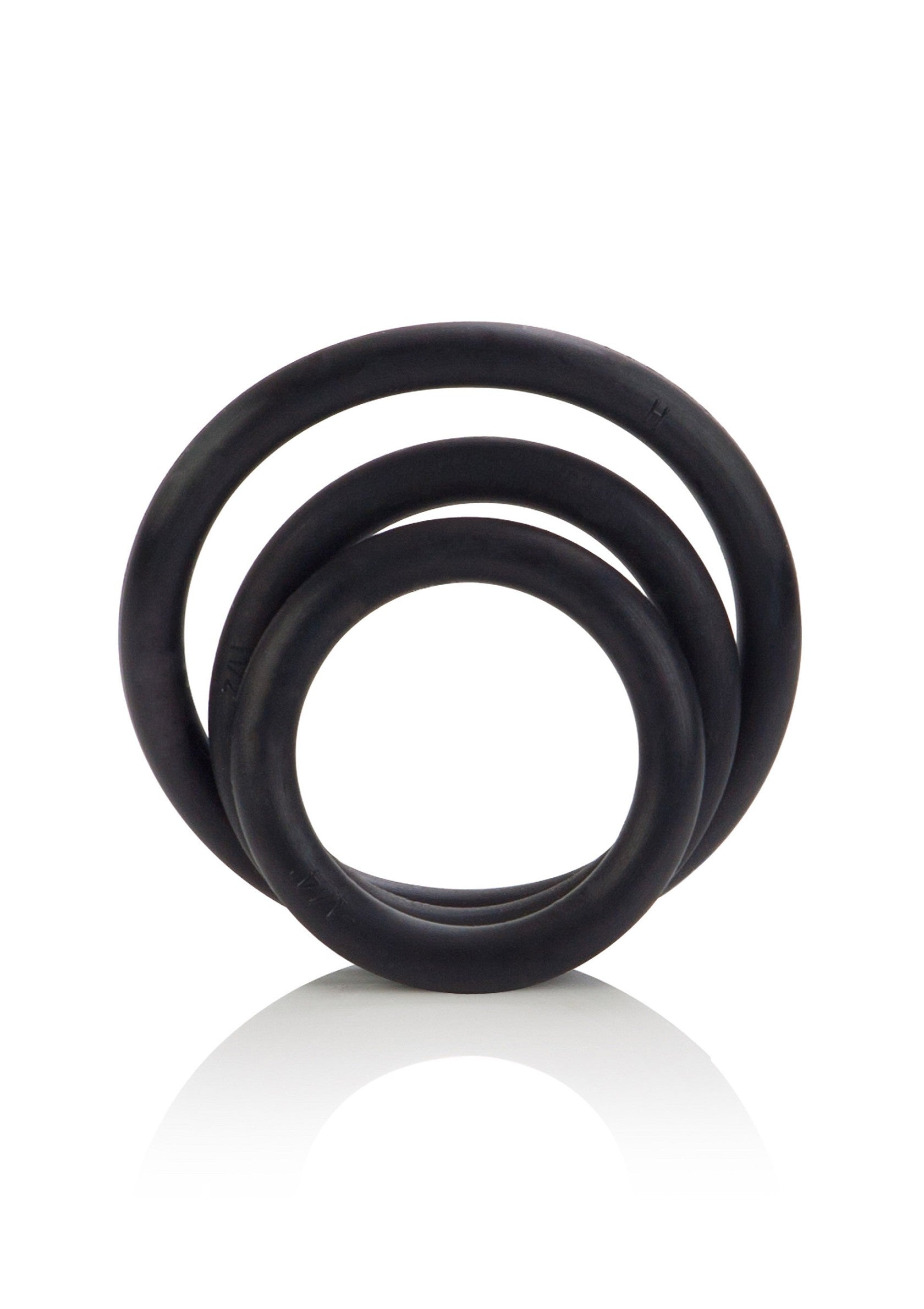 CalExotics Black Rubber Ring - 3 Piece Set BLACK - 0