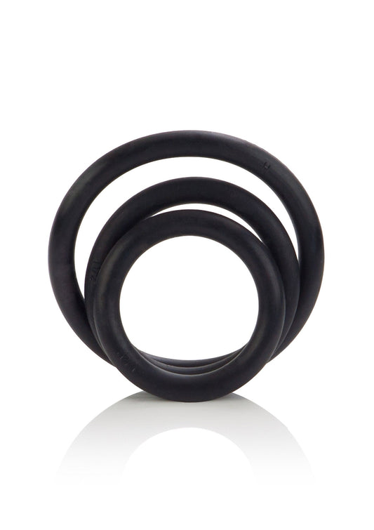 CalExotics Black Rubber Ring - 3 Piece Set - Schwarz