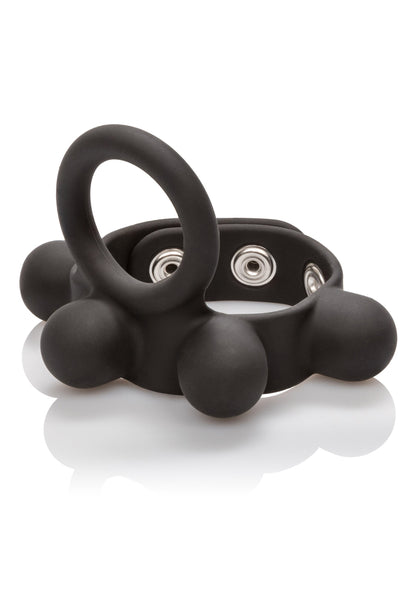 CalExotics Silicone Medium Weighted C-Ring Ball Stretcher BLACK - 2