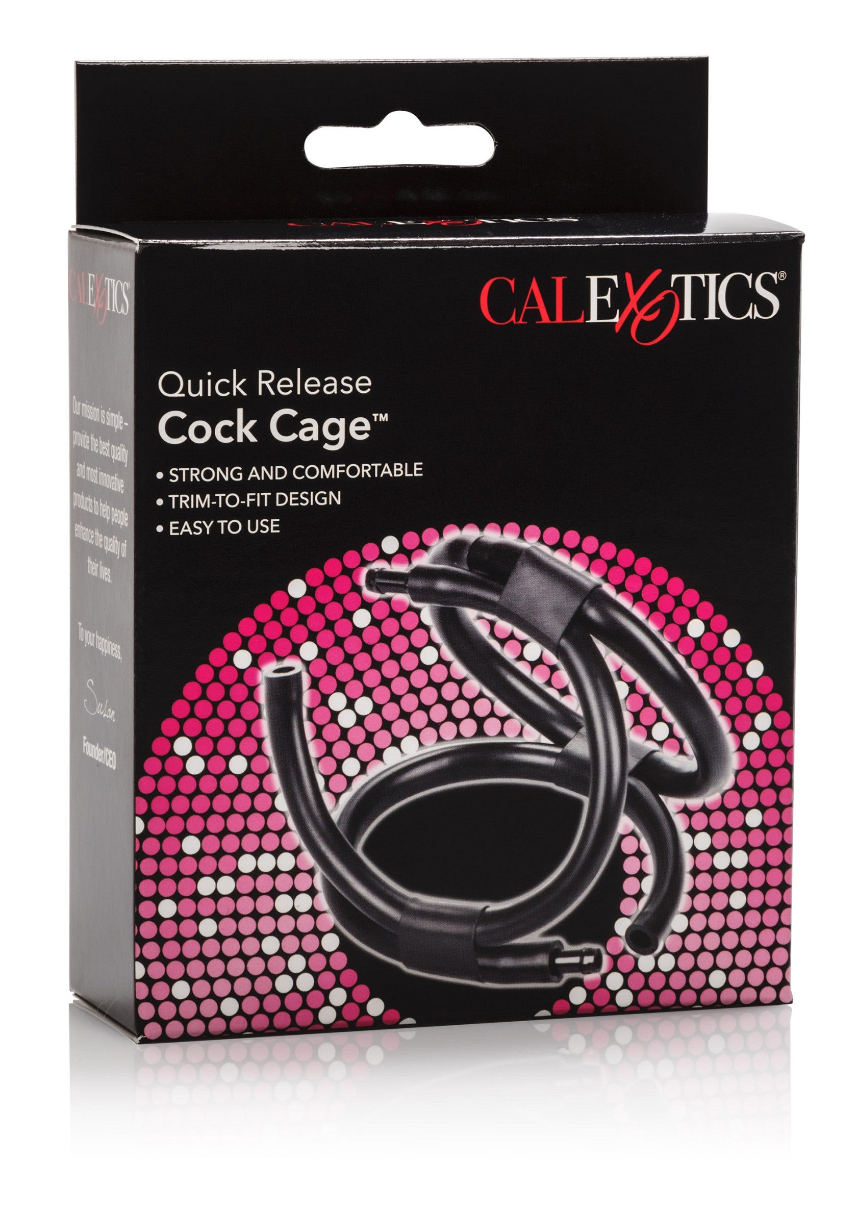 CalExotics Quick Release Cock Cage BLACK - 1