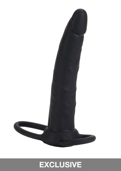 CalExotics Silicone Love Rider Dual Penetrator BLACK - 0