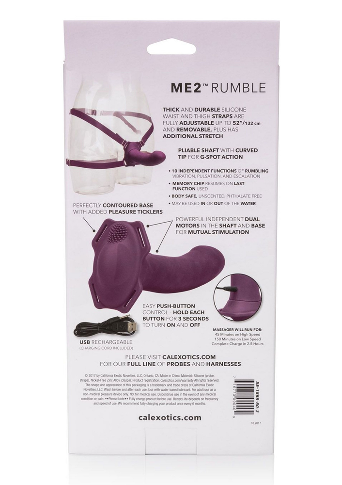 CalExotics Her Royal Harness Me2 Rumbler PURPLE - 2