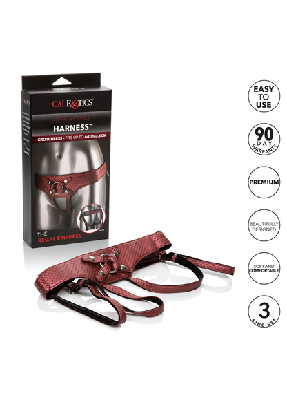 CalExotics Her Royal Harness The Regal Empress RED - 3