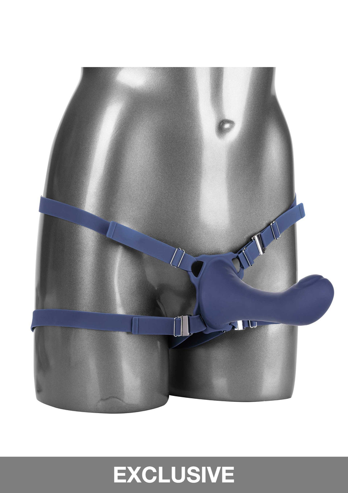 CalExotics Her Royal Harness ME2 Thumper BLUE - 9