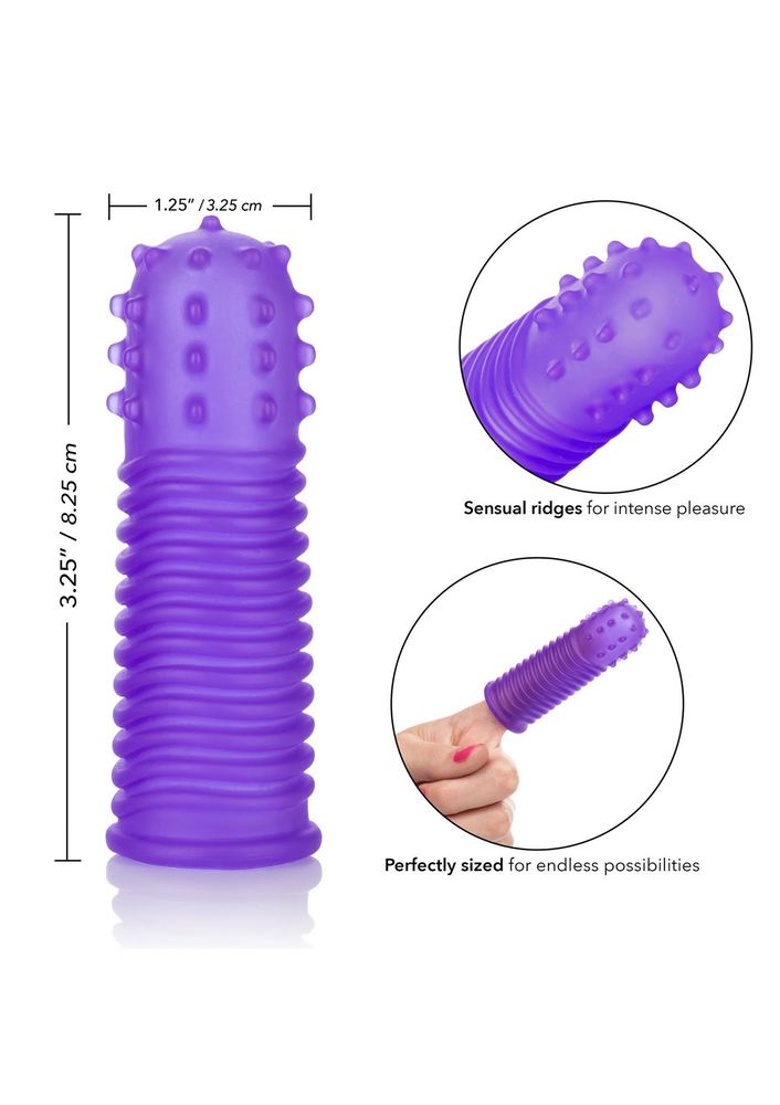 CalExotics Intimate Play Finger Tingler PURPLE - 5