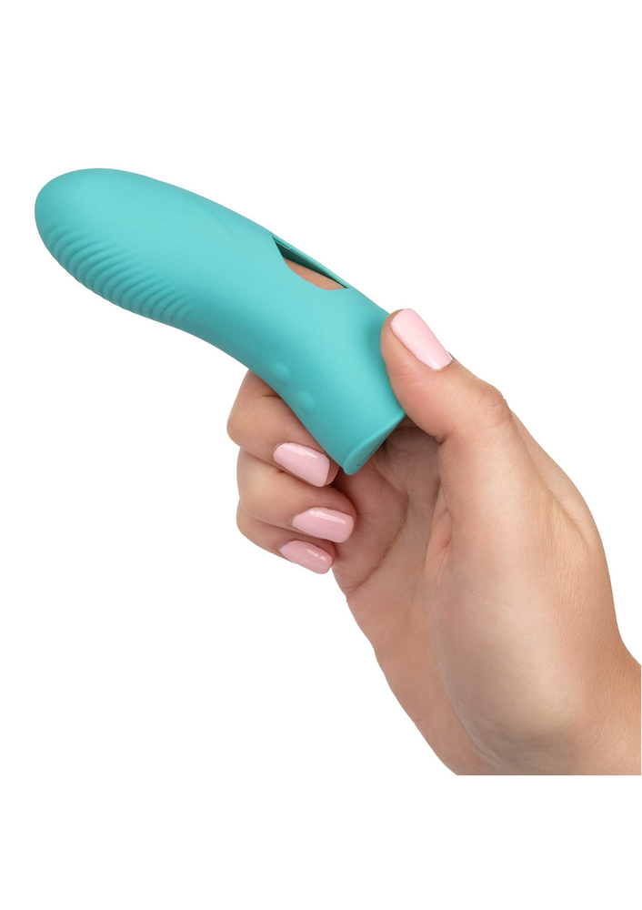 CalExotics Mini Marvels Silicone Marvelous Tickler AQUA - 8