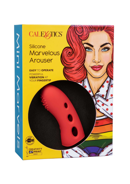 CalExotics Mini Marvels Silicone Marvelous Arouser RED - 6