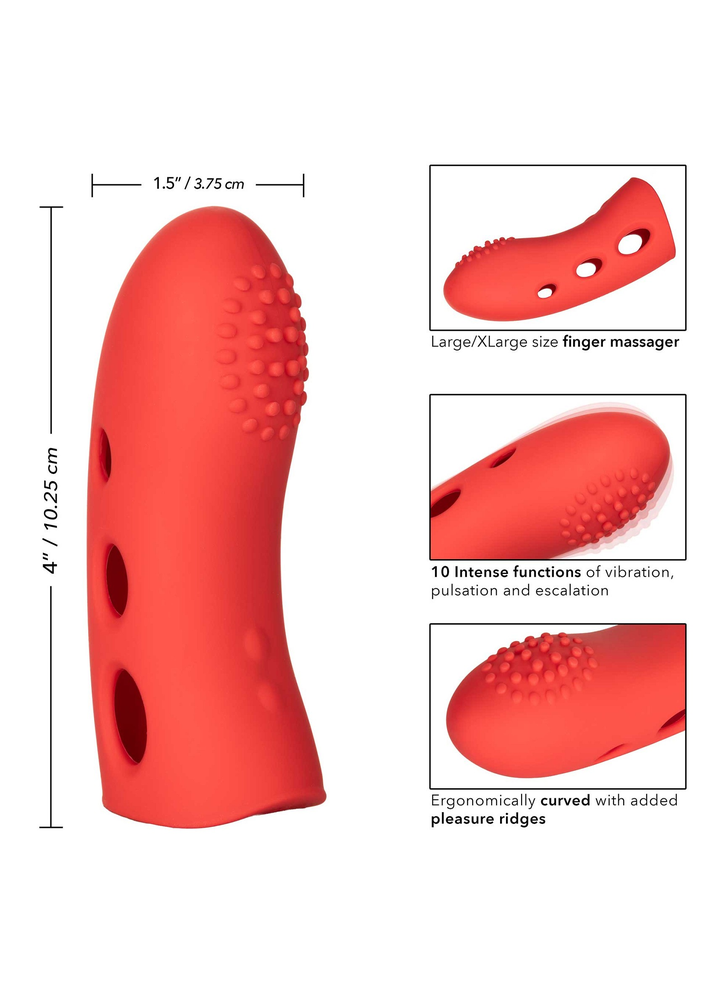 CalExotics Mini Marvels Silicone Marvelous Arouser RED - 8