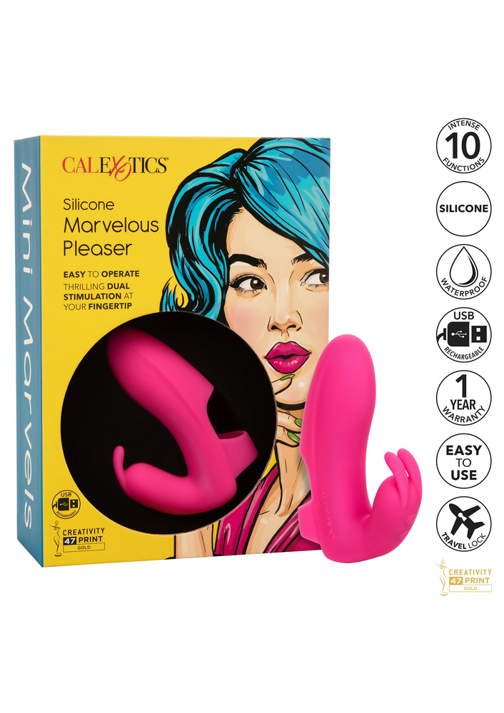 CalExotics Mini Marvels Silicone Marvelous Pleaser PINK - 7