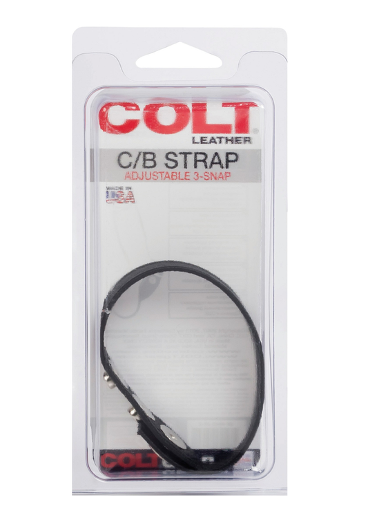 CalExotics COLT Leather C/B Strap Adjustable 3-Snap