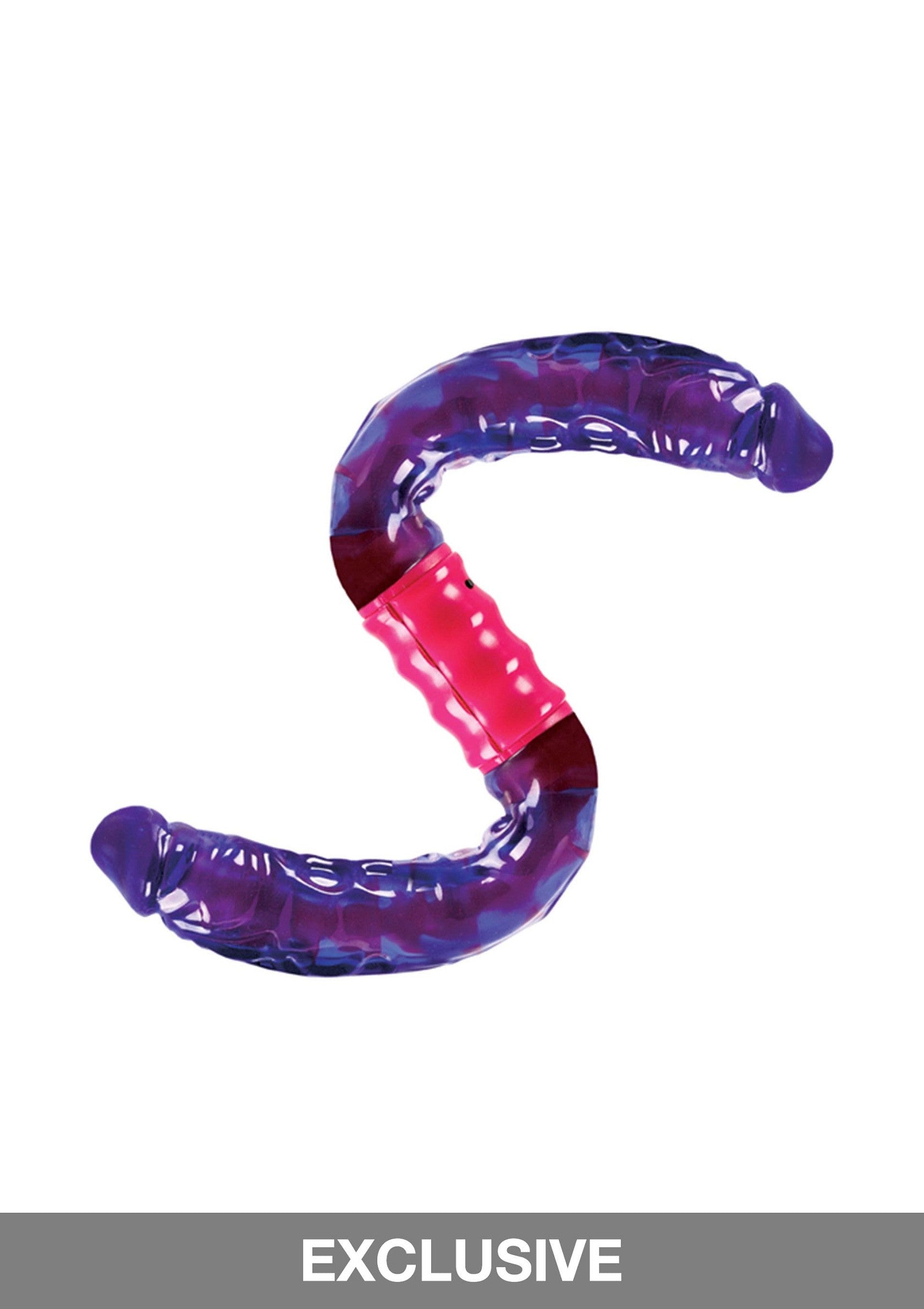 CalExotics Dual Vibrating Flexi-Dong PURPLE - 0