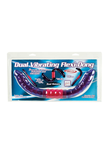 CalExotics Dual Vibrating Flexi-Dong PURPLE - 2