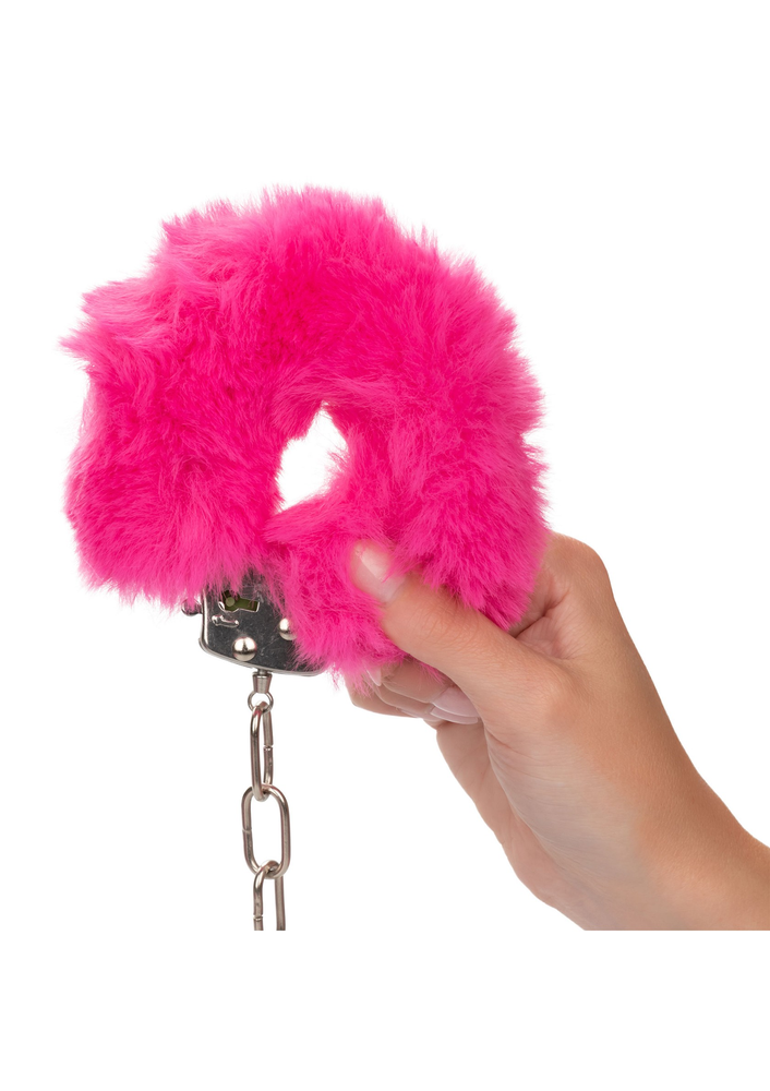 CalExotics Ultra Fluffy Furry Cuffs PINK - 6