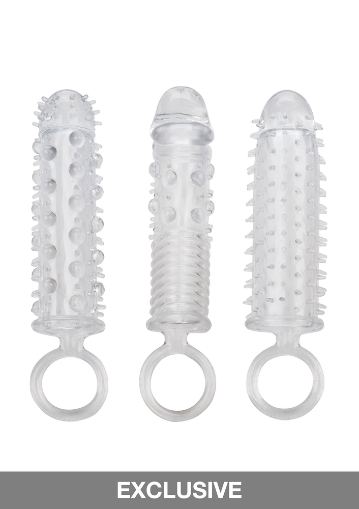 CalExotics 3 Piece Textured Extension Set TRANSPA - 6