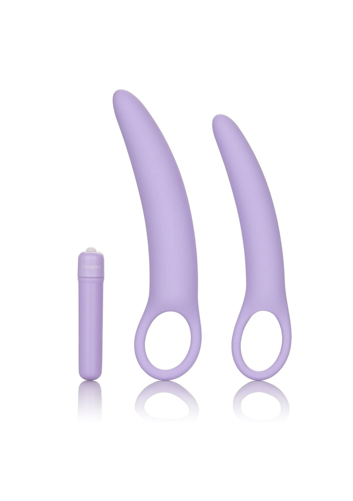 CalExotics Dr. Laura Berman Isabelle Set of 2 Vibrating Silicone Dilators PURPLE - 6