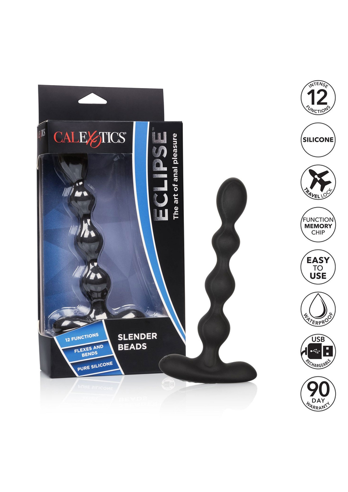 CalExotics Eclipse Slender Beads BLACK - 1