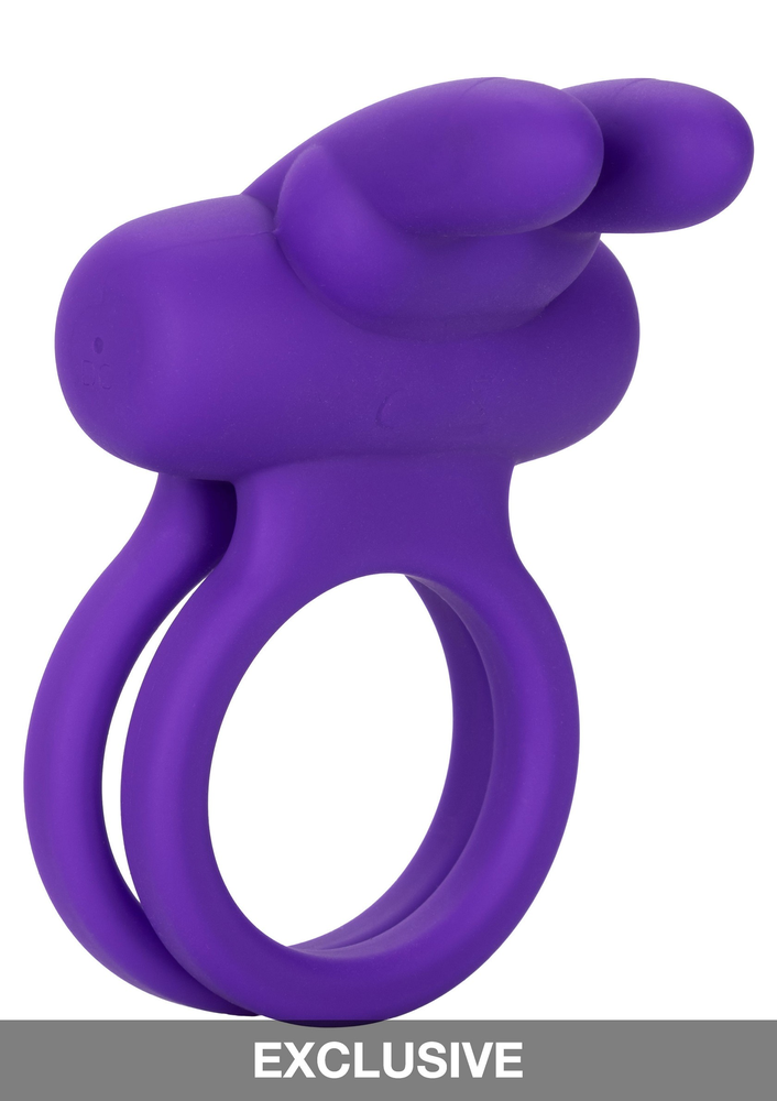 CalExotics Silicone Rechargeable Dual Rockin’ Rabbit Enhancer PURPLE - 6