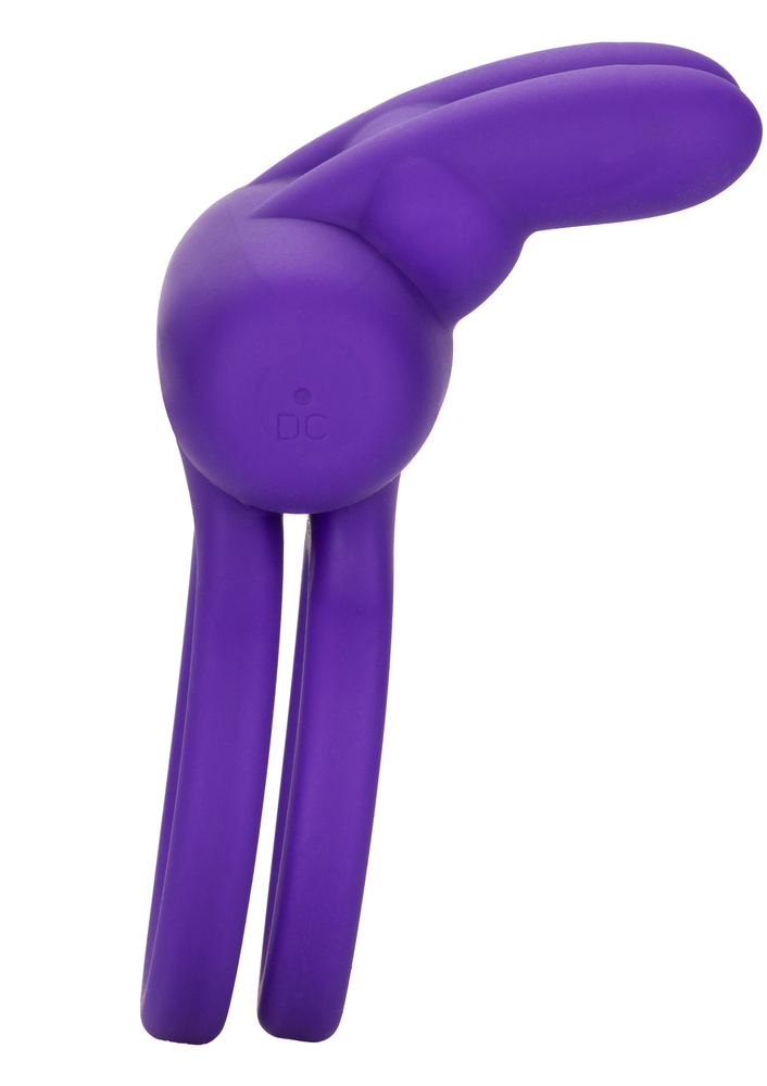 CalExotics Silicone Rechargeable Dual Rockin’ Rabbit Enhancer PURPLE - 8