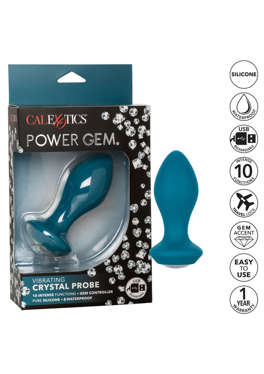 CalExotics Power Gem Vibrating Crystal Probe - Blau