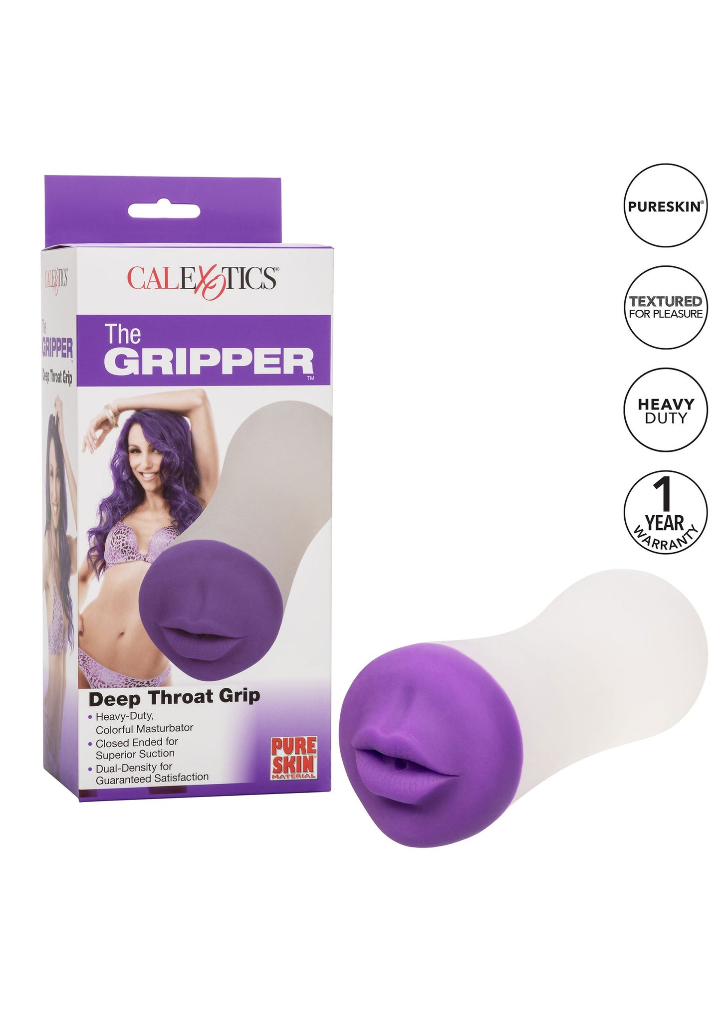 CalExotics The Gripper Deep Throat Grip PURPLE - 1