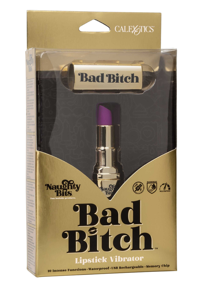 CalExotics Naughty Bits Bad Bitch Lipstick Vibrator GOLD - 7