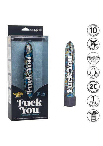 CalExotics Naughty Bits Fuck You Personal Vibrator MULTICOLOR - 7