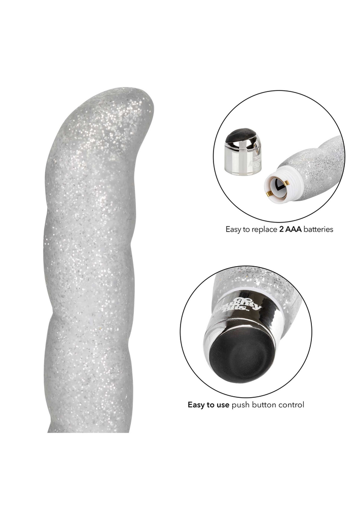 CalExotics Naughty Bits Screwnicorn Majestic G-spot Vibrator SILVER - 0