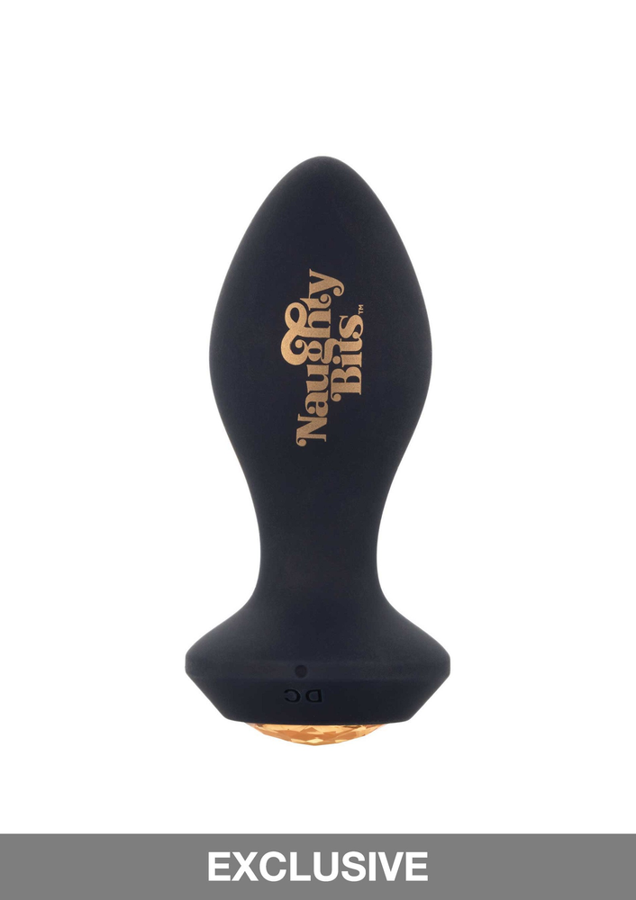 CalExotics Naughty Bits Shake Your Ass Petite Vibrating Butt Plug BLACK - 8