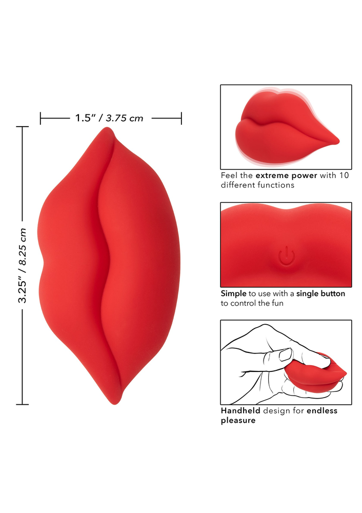 CalExotics Naughty Bits MUAH Mini Vibrator RED - 11